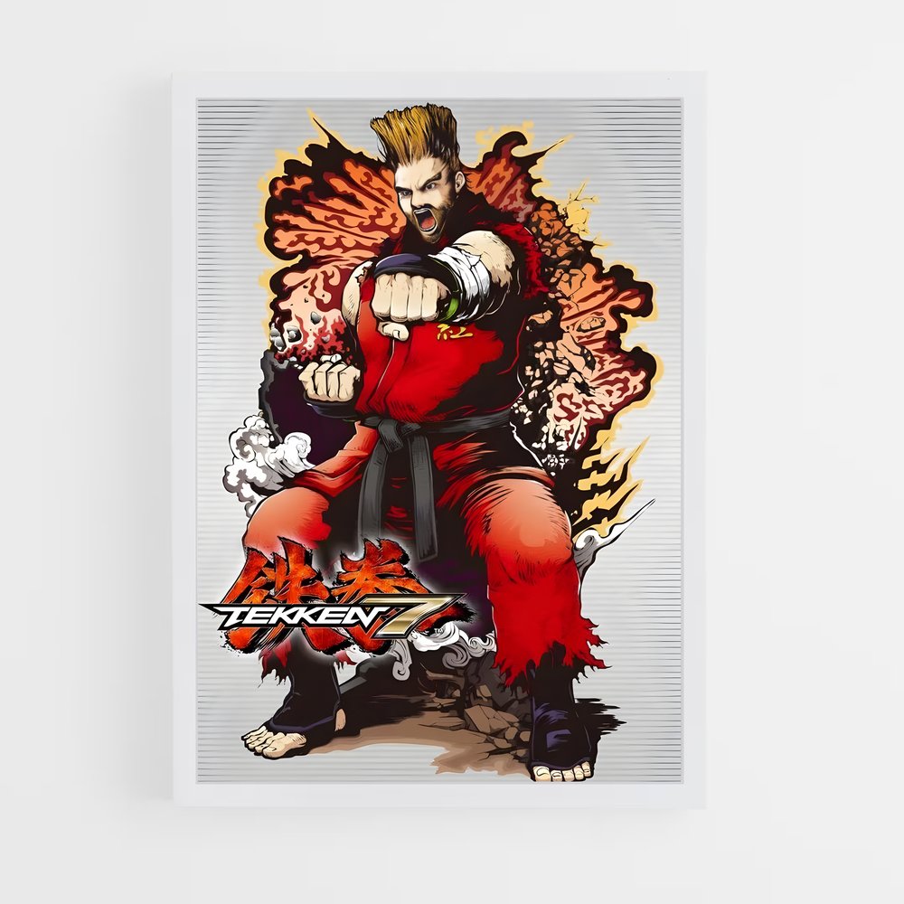 Poster Tega Tega Tega – affiche Tekken (vue 3)